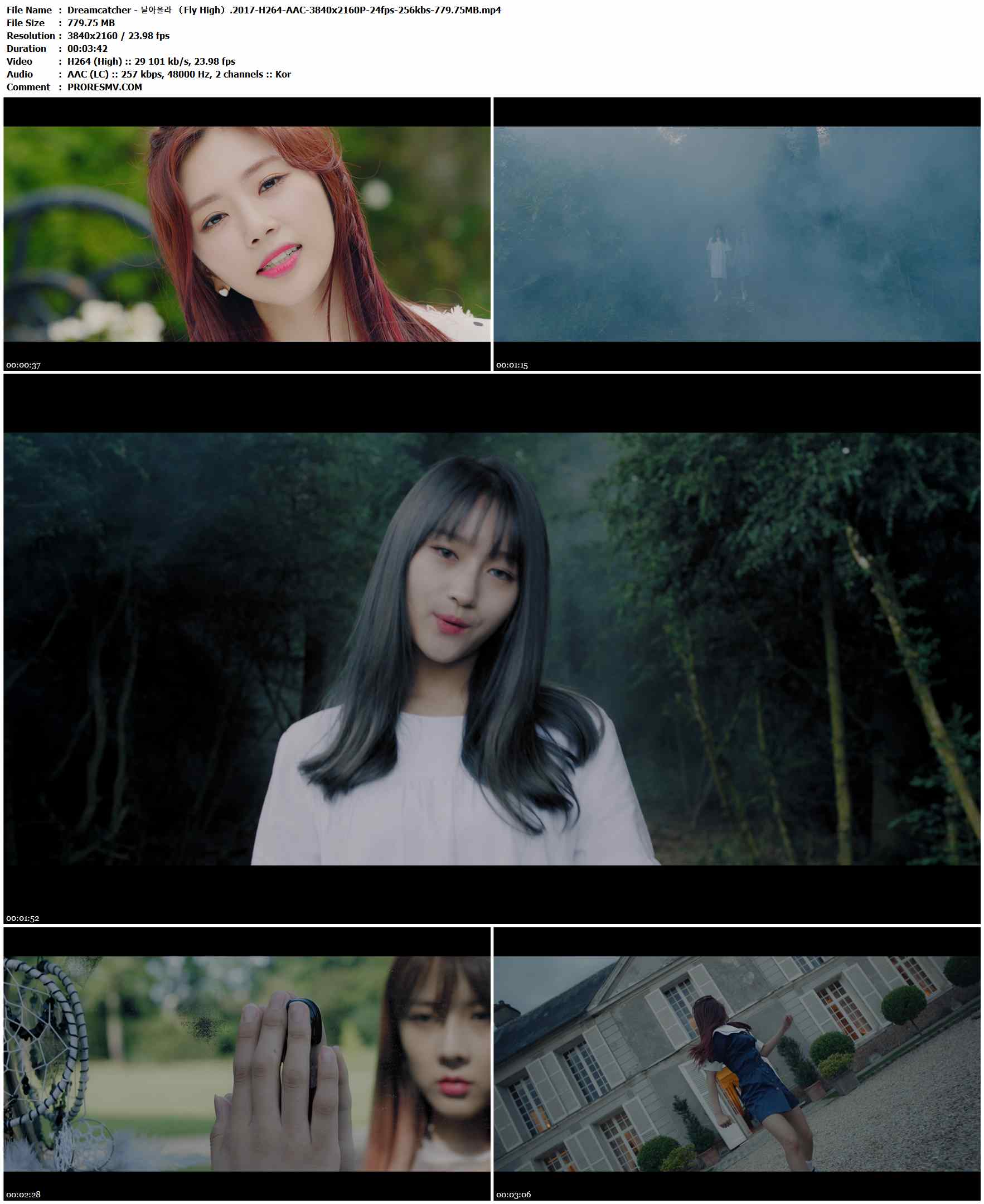 Dreamcatcher - 날아올라 （Fly High）.2017-H264-AAC-3840x2160P-24fps-256kbs-779.75MB官方MV_高清MV